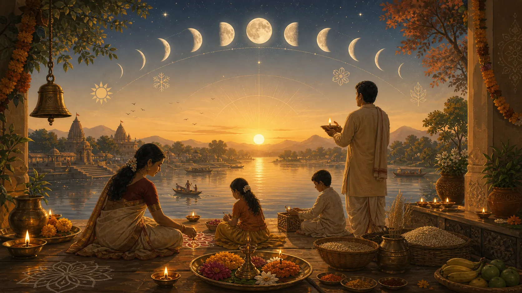 Sacred time represented through calendar and seasonal rhythms