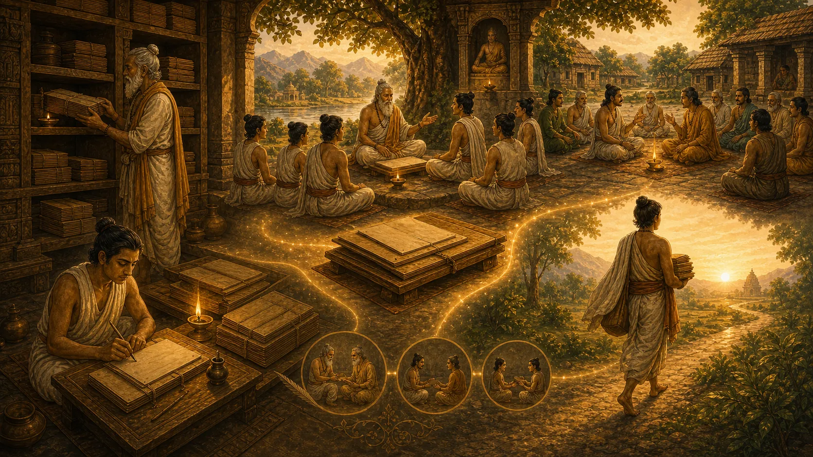 A civilizational archive and learning setting